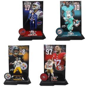 McFarlane Wave 2 NFL 7" Posed Figures Complete Set (4) CHASE Platinum Edition